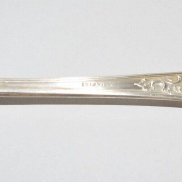 Early BSF 90 German Silverplate Large Serving Spoon Flatware-11" Beautiful! - Picture 8 of 10